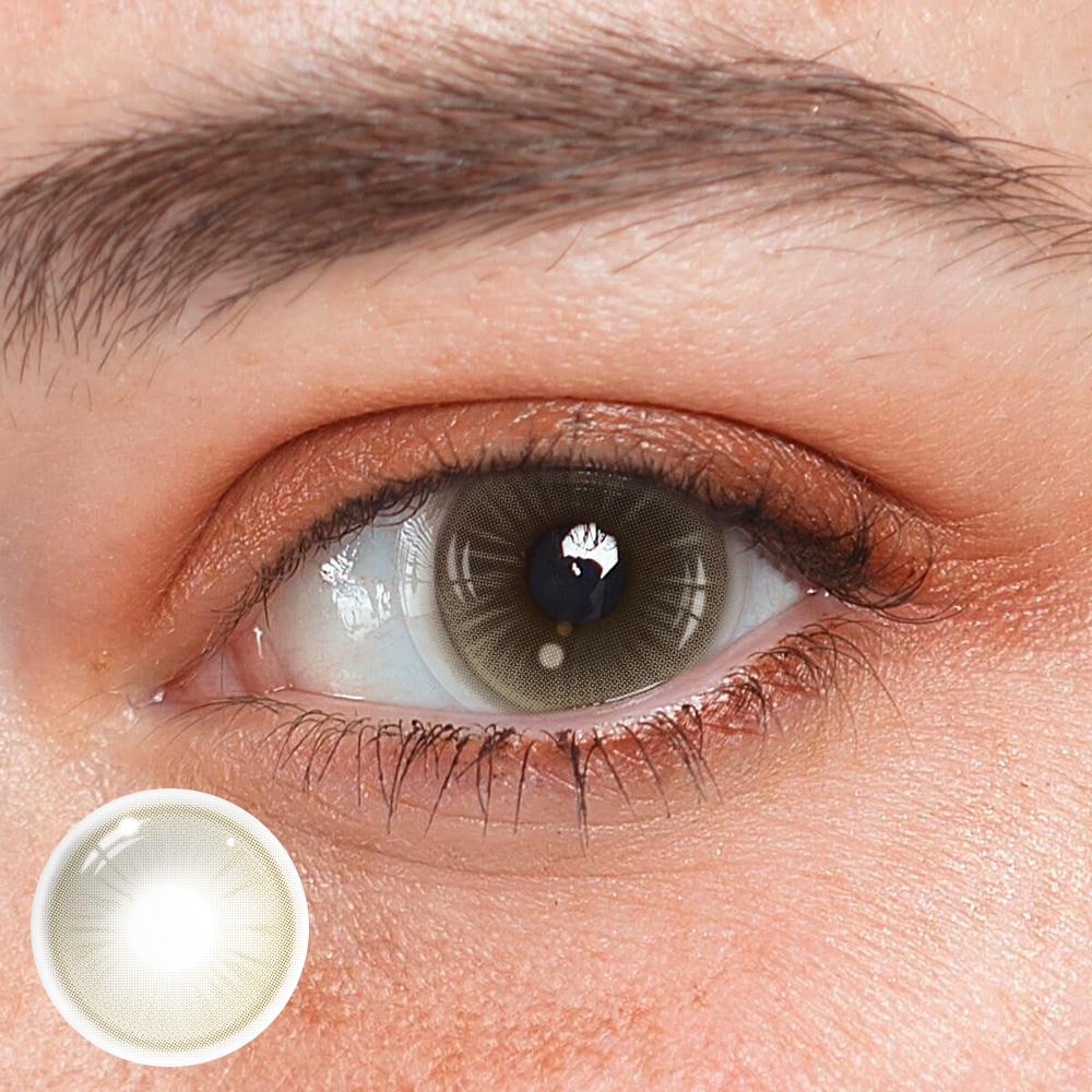 Avery Light Brown Colored Contact Lenses