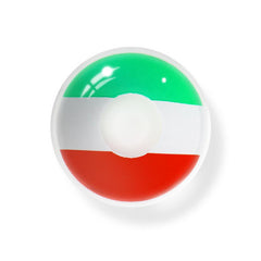 Cosplay Italian Flag Green Colored Contact Lenses