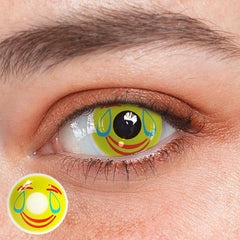 Halloween Smile Yellow Colored Contact Lenses