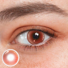 Cosplay Pudding Red Colored Contact Lenses