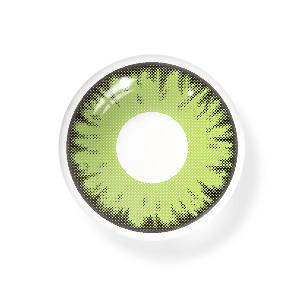 Cosplay Lucifer's Eye Light Green Colored Contact Lenses