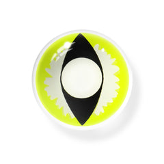 Cosplay Cat Eye Lash Green Colored Contact Lenses