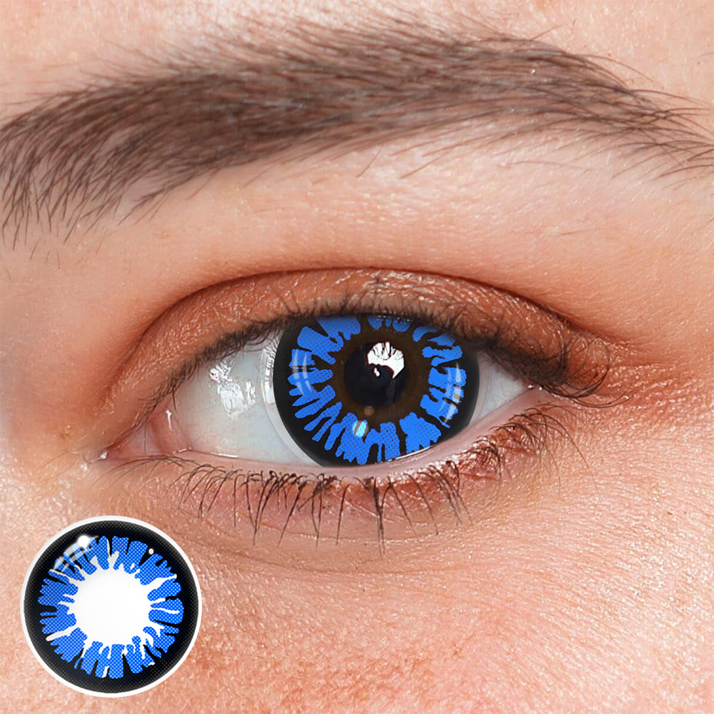 Cosplay Cyberpunk Blue Colored Contact Lenses – BEAUEYE (US)