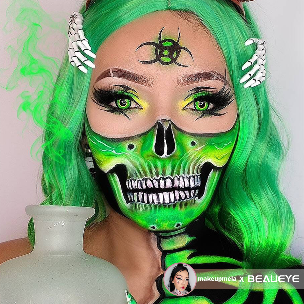 Vega Bright Forest Green Prescription Colored Contact Lenses